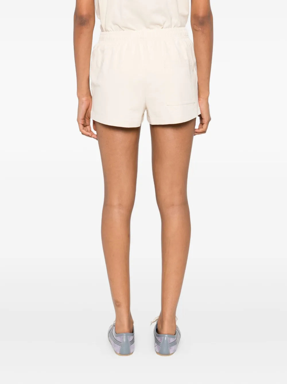 embroidered-logo shorts