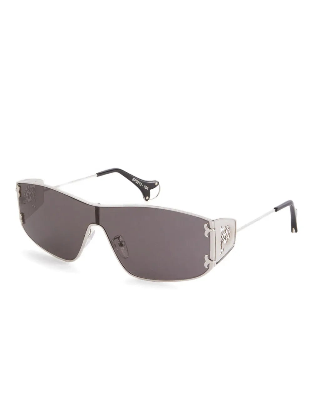 logo cut-out shield-frame sunglasses