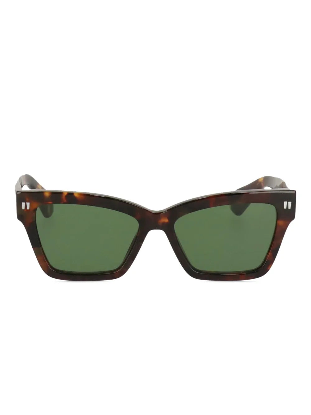 tortoiseshell tinted-lenses sunglasses
