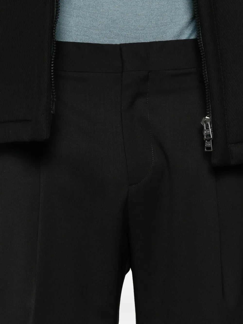 pleated cuffed trousers