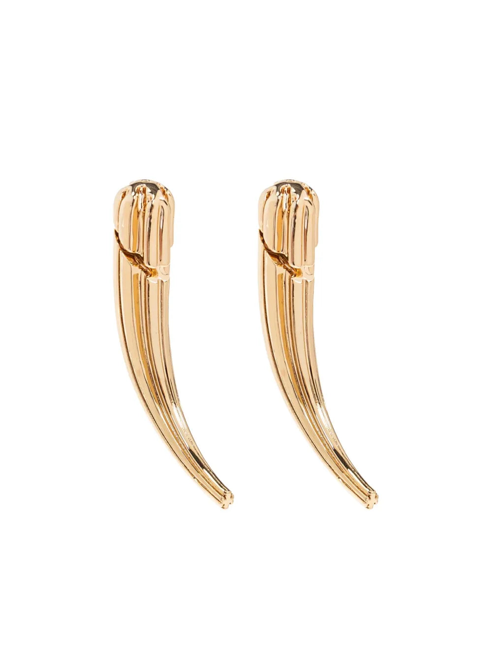 ribbed claw earrings