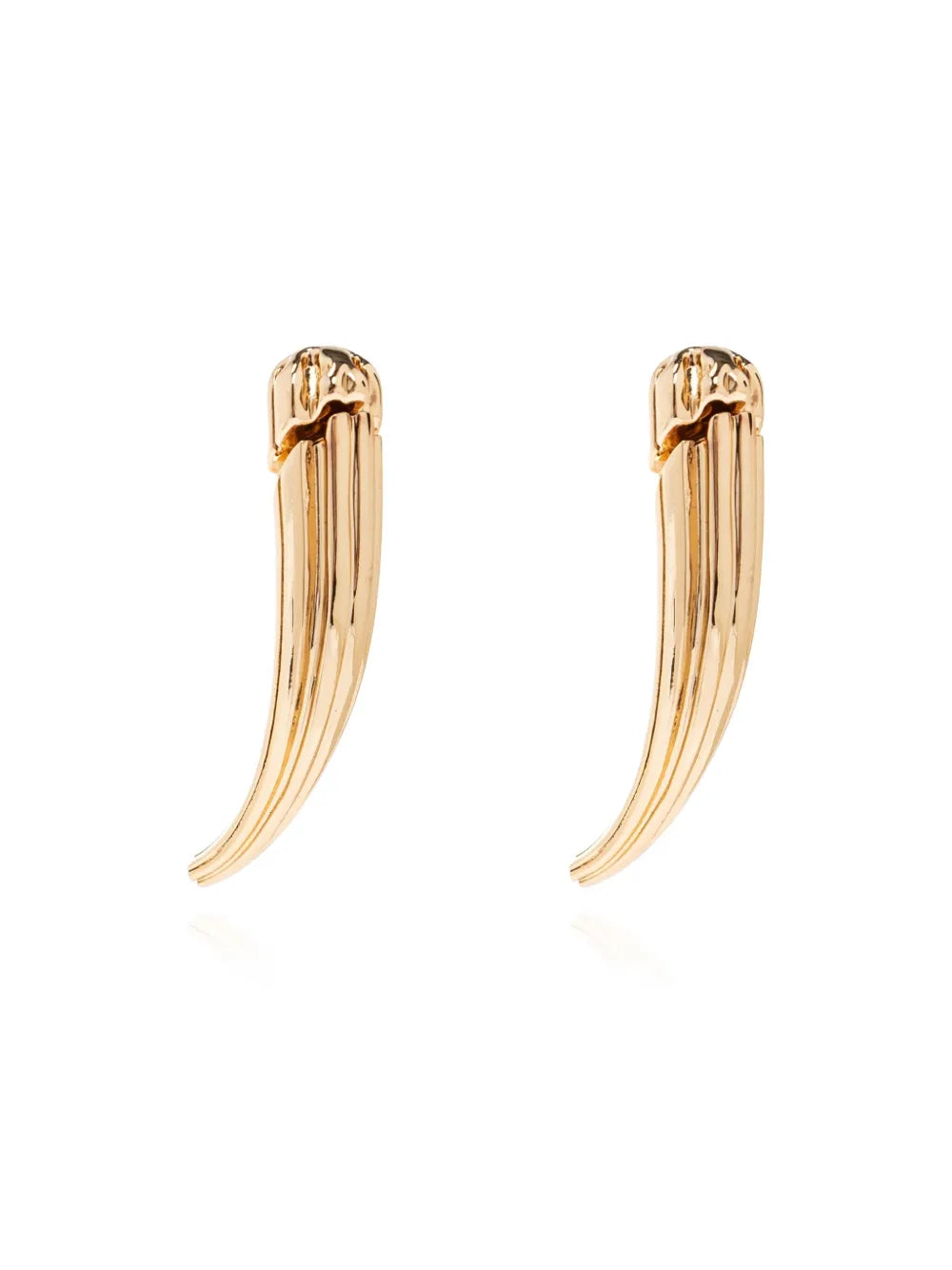 ribbed claw earrings