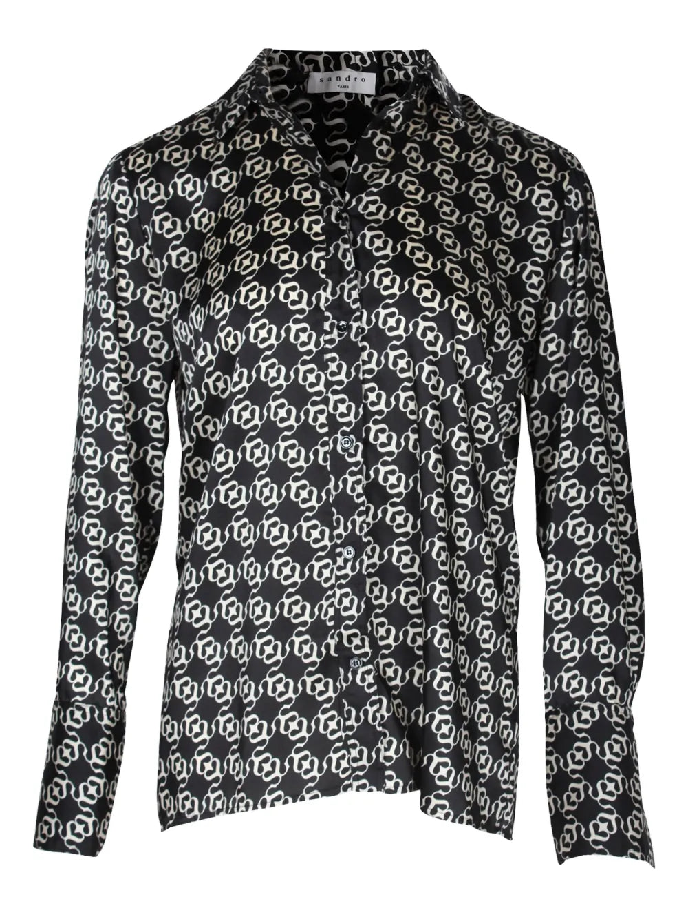 chain-print shirt