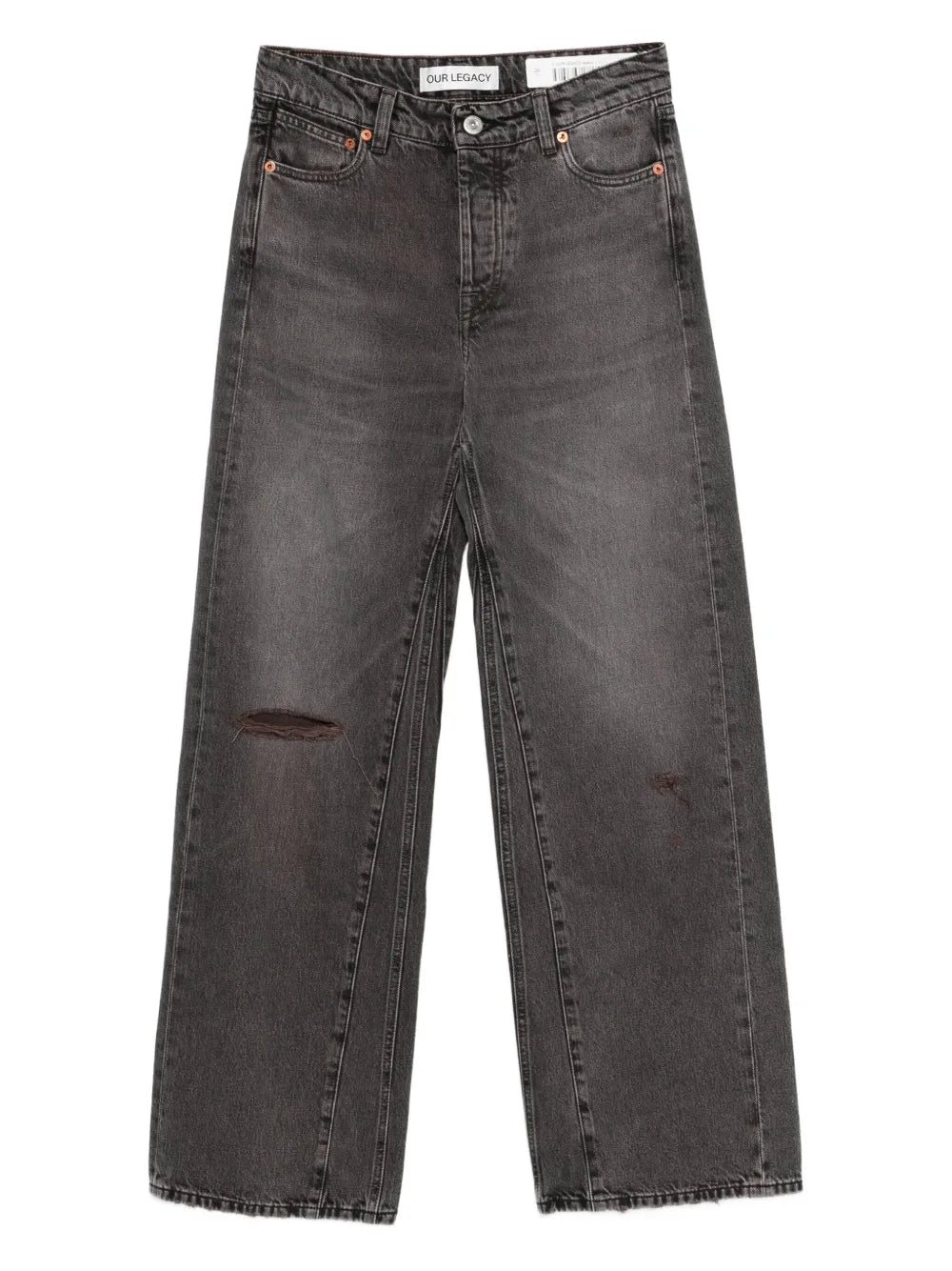 ripped-detail jeans