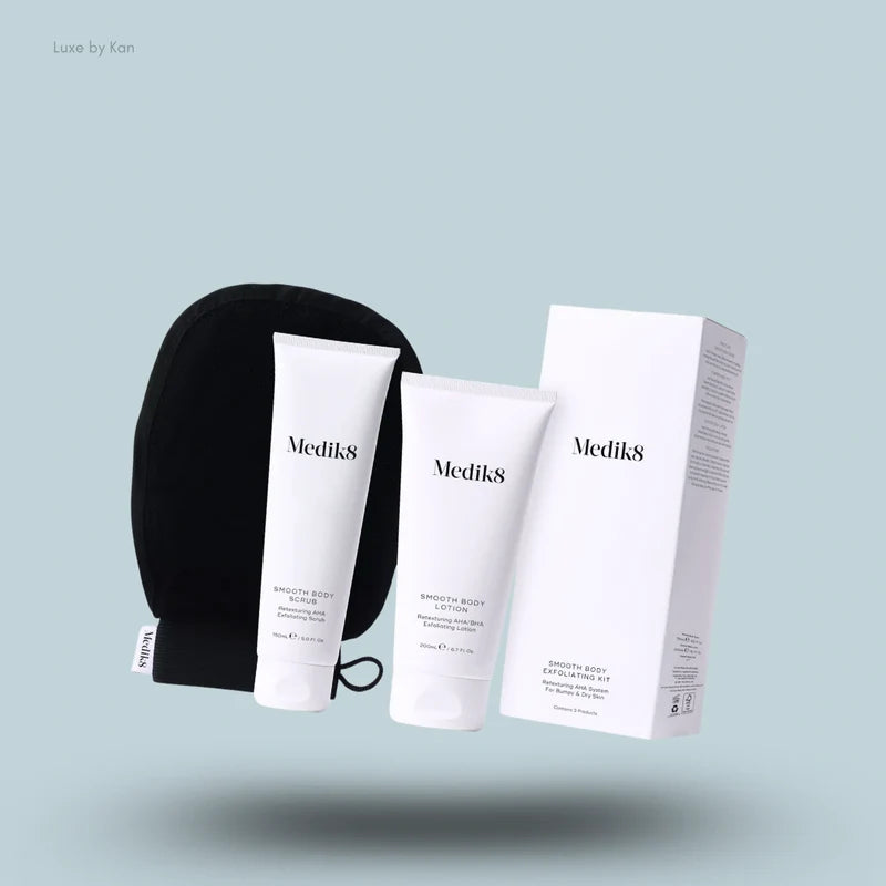 MEDIK8
SMOOTH BODY EXFOLIATING KIT