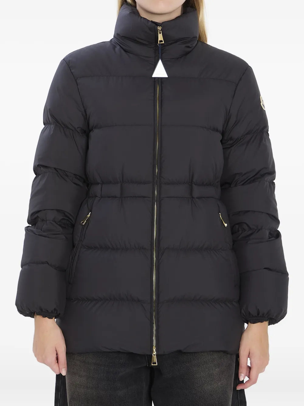 logo-patch puffer jacket