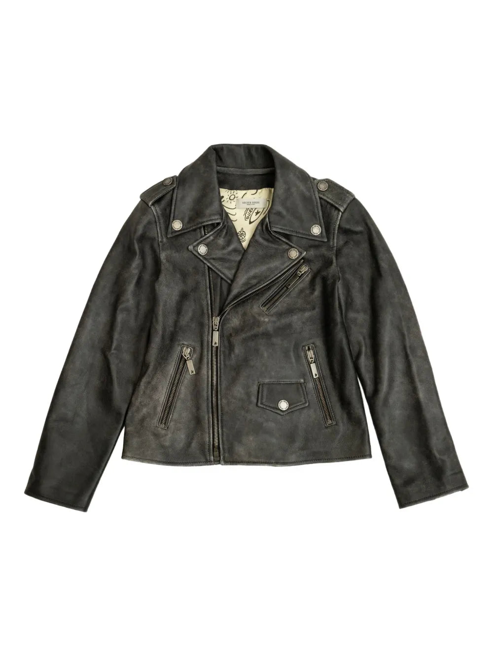 leather biker jacket