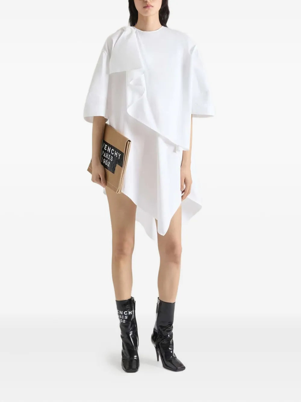 asymmetric mini dress