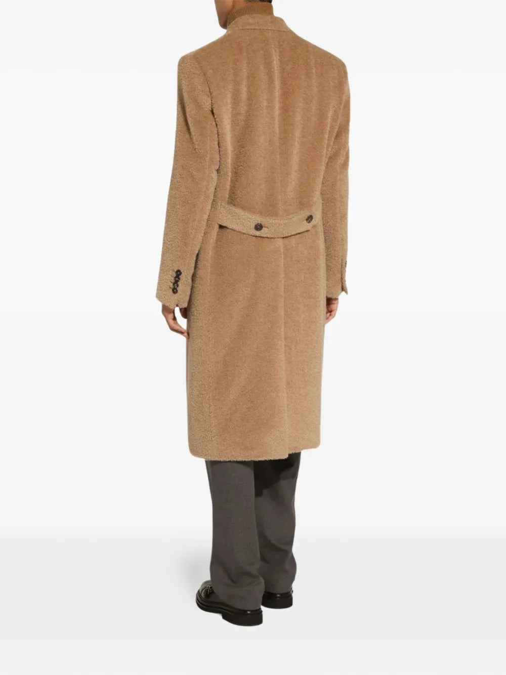 double-breasted wool coat