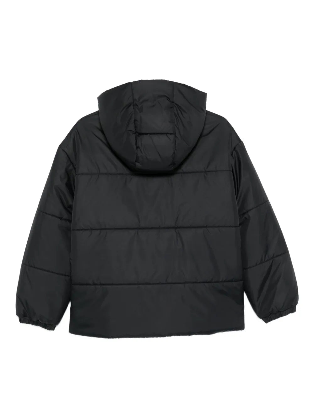 logo-patch hooded jacket
