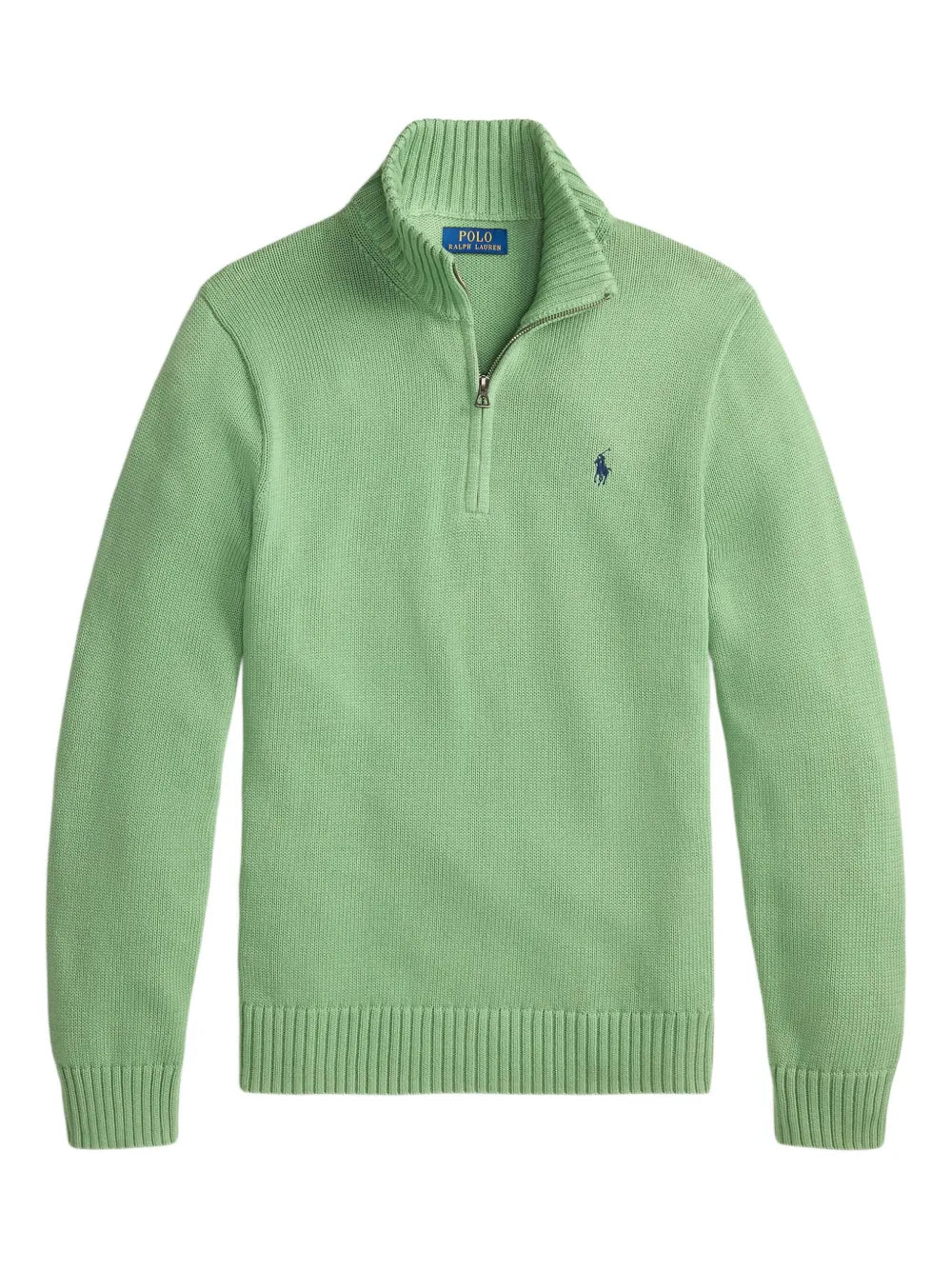 half-zip cotton sweater