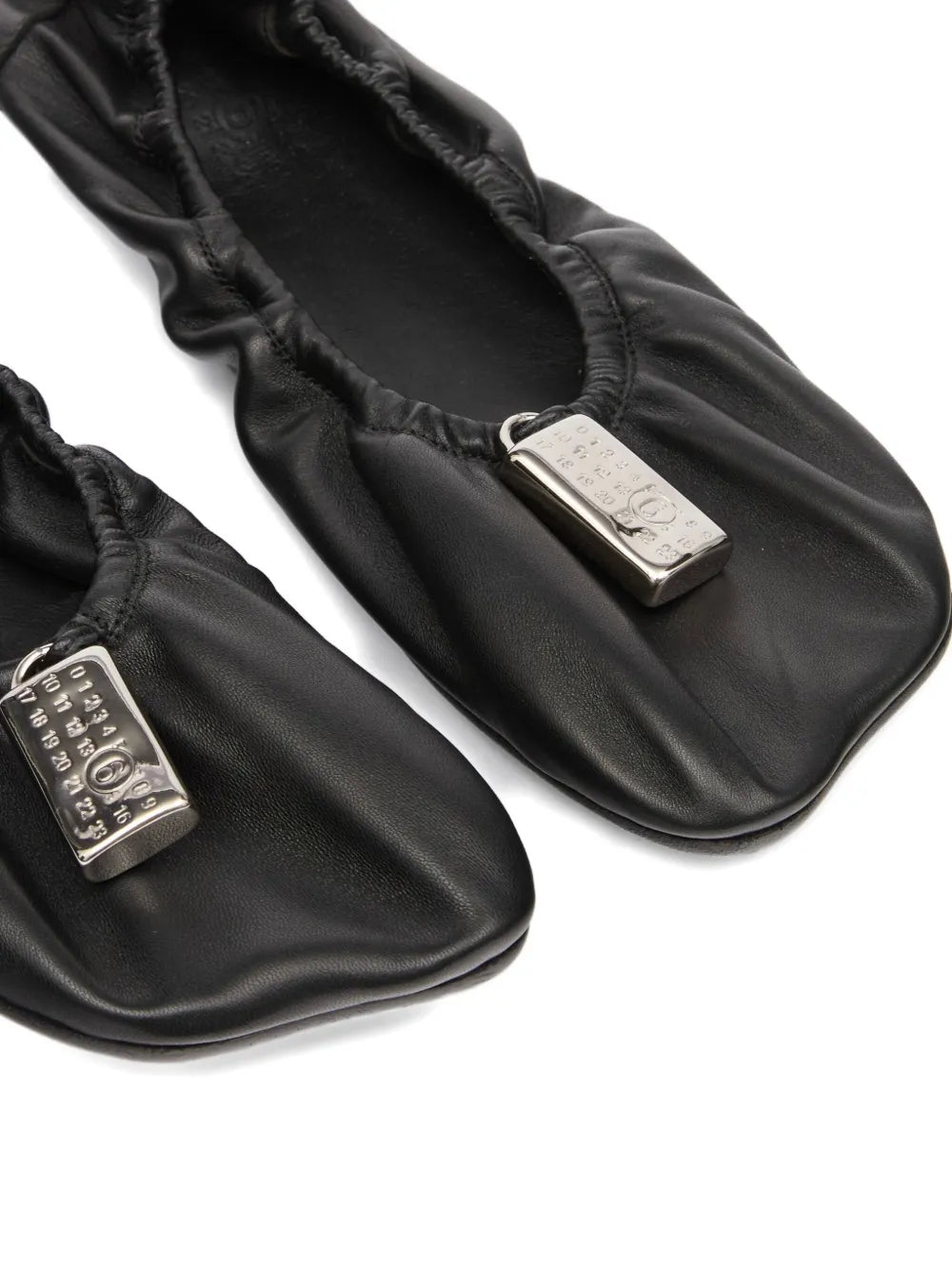 charm gathered ballet flats