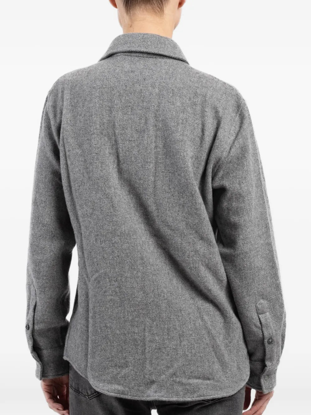 cashmere chest-pockets shirt