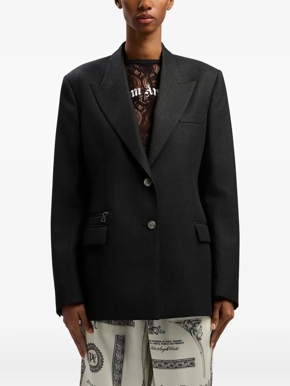 peak-lapel blazer