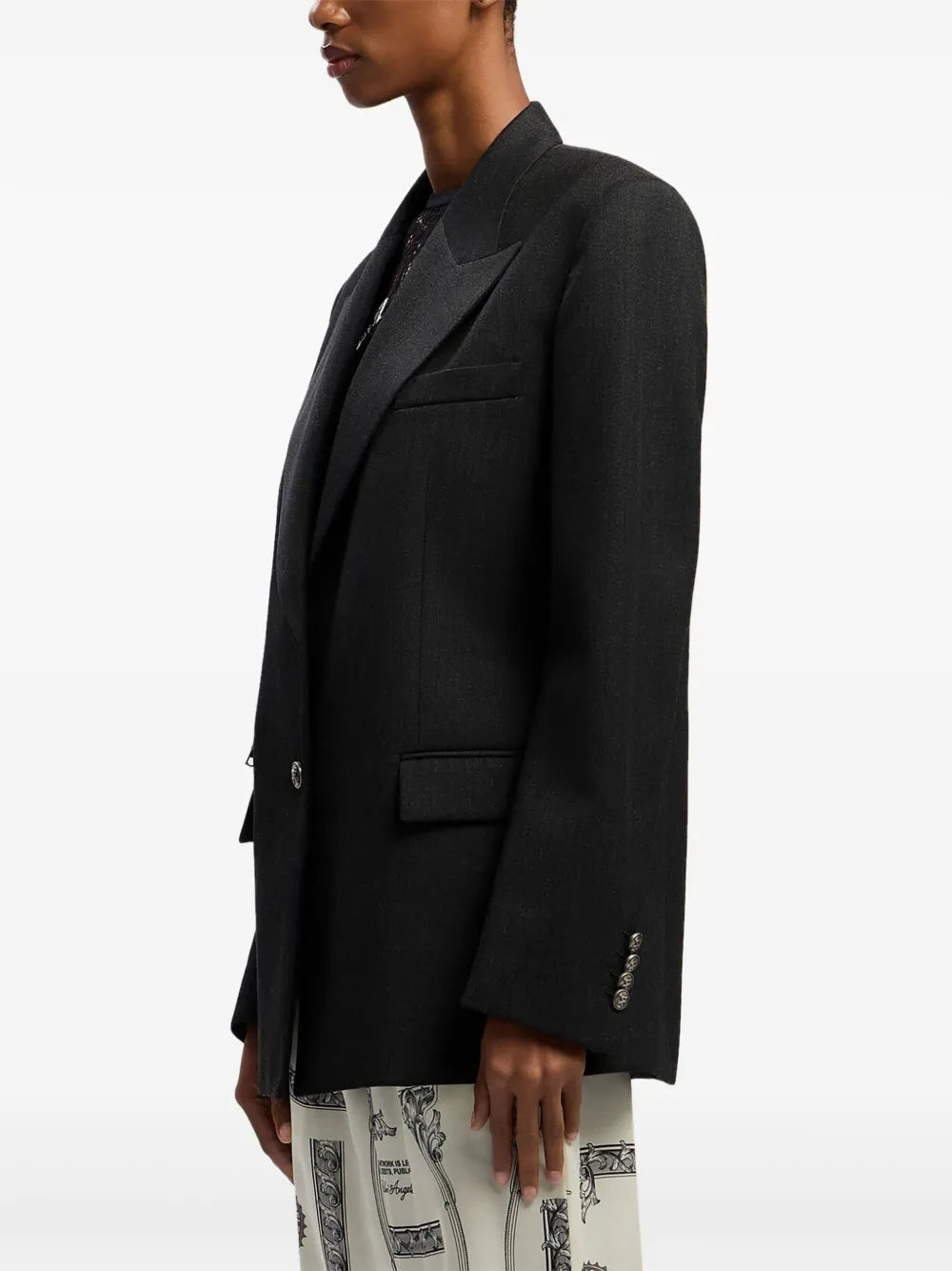 peak-lapel blazer
