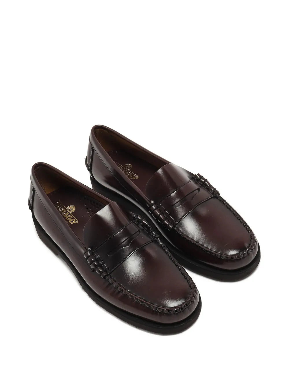Dan Po leather penny loafers