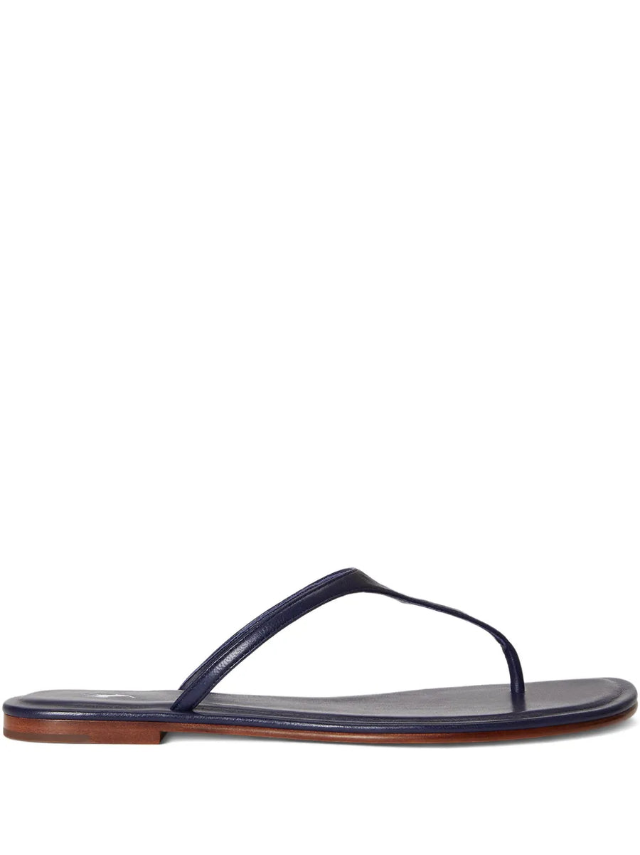 logo-debossed thong sandals