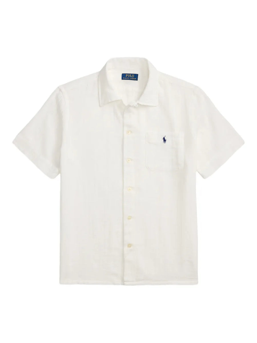 embroidered pocket shirt