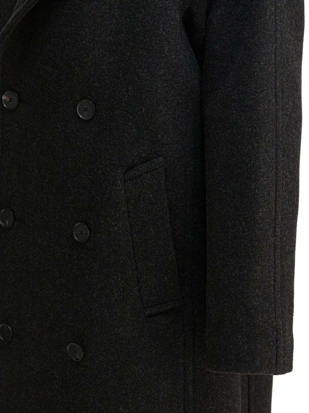 double-breasted wool coat