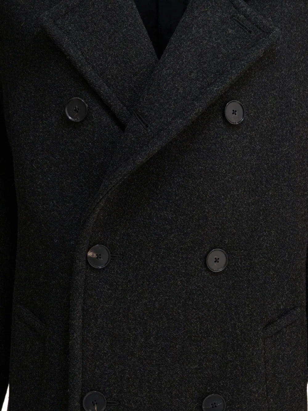 double-breasted wool coat