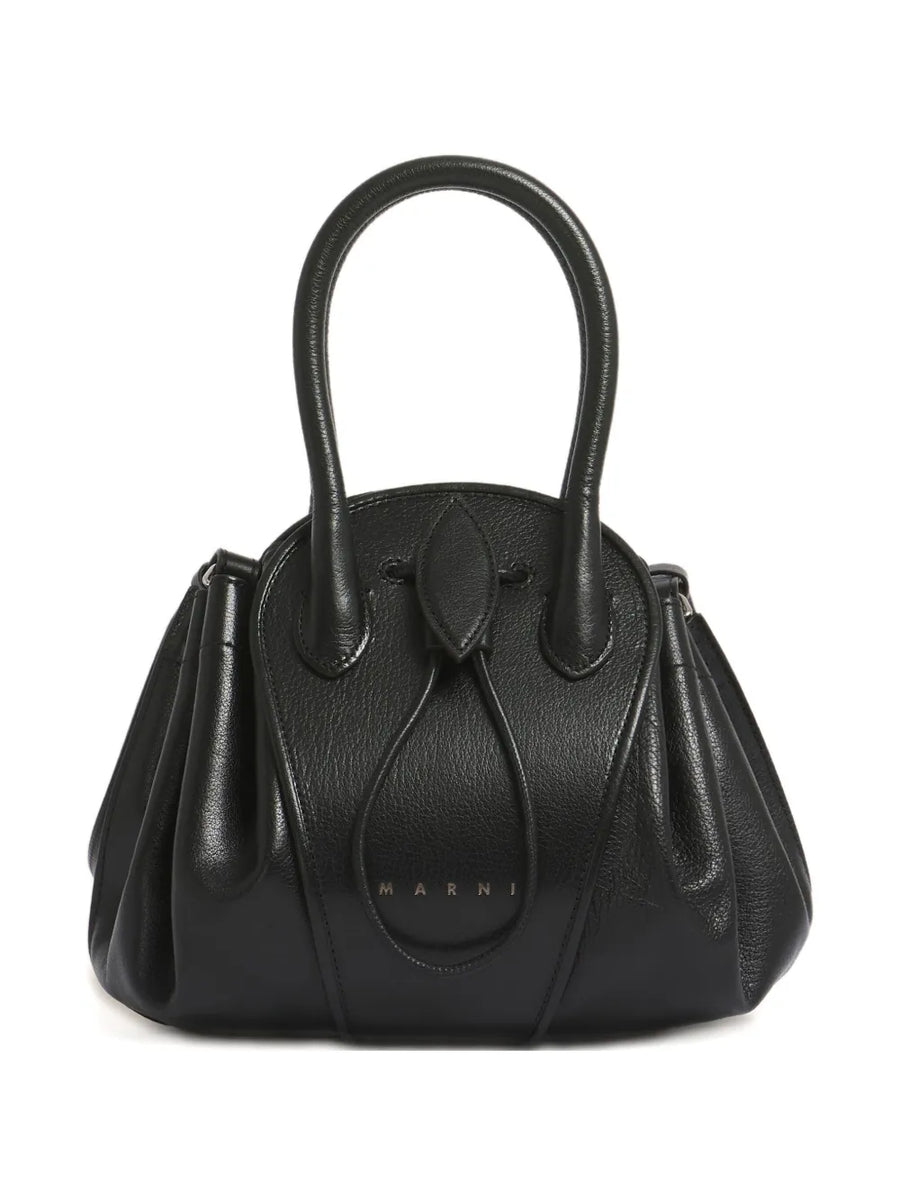tubular handle tulipea shoulder bag