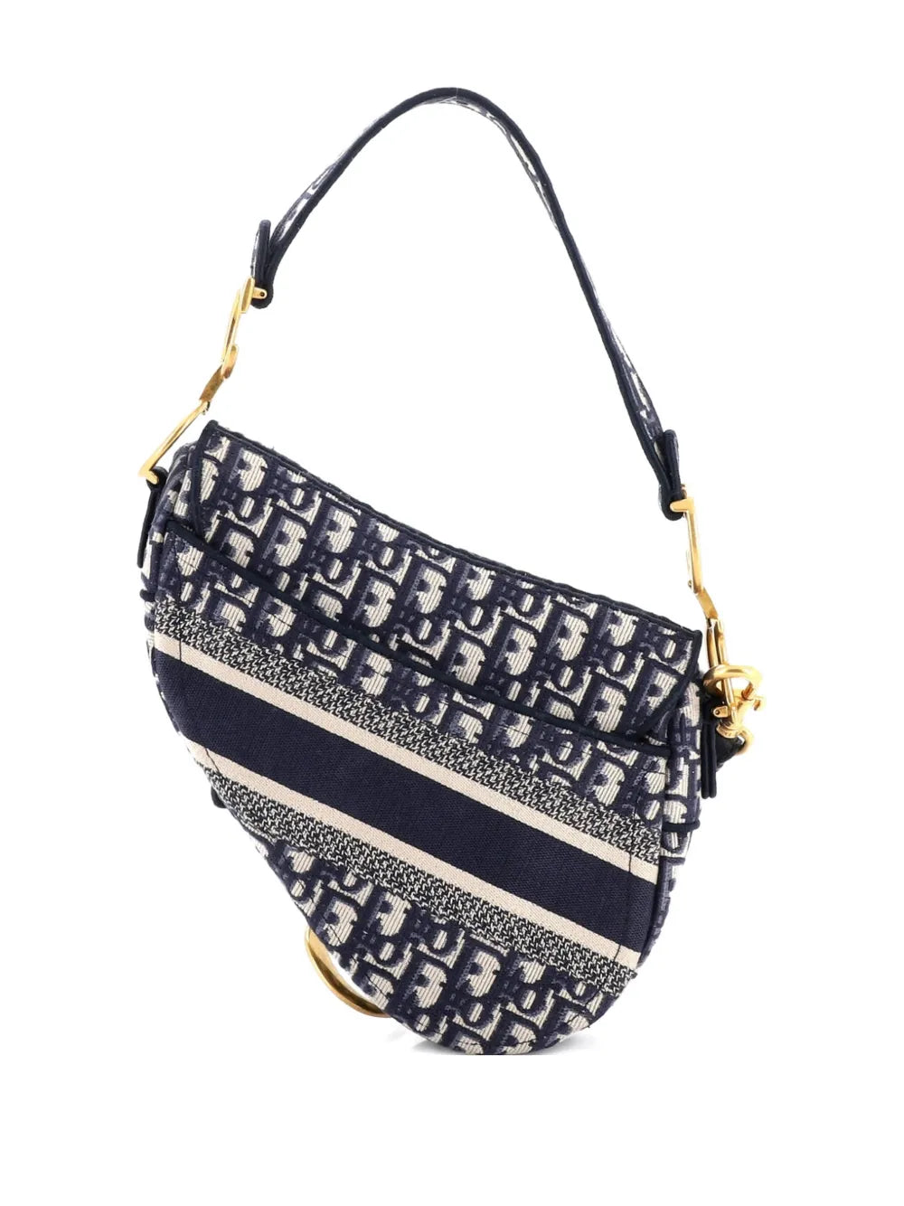 Saddle Handbag with Strap Oblique Canvas Medium shoulder bag