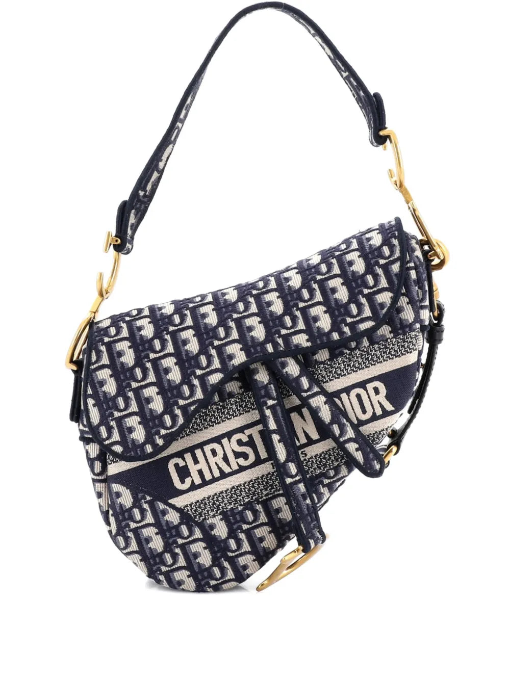 Saddle Handbag with Strap Oblique Canvas Medium shoulder bag