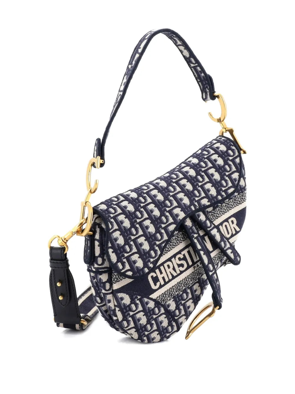 Saddle Handbag with Strap Oblique Canvas Medium shoulder bag