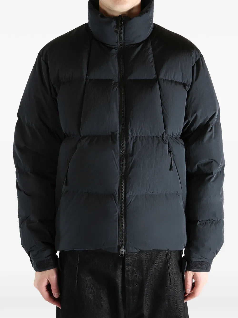 padded zip-fastening jacket
