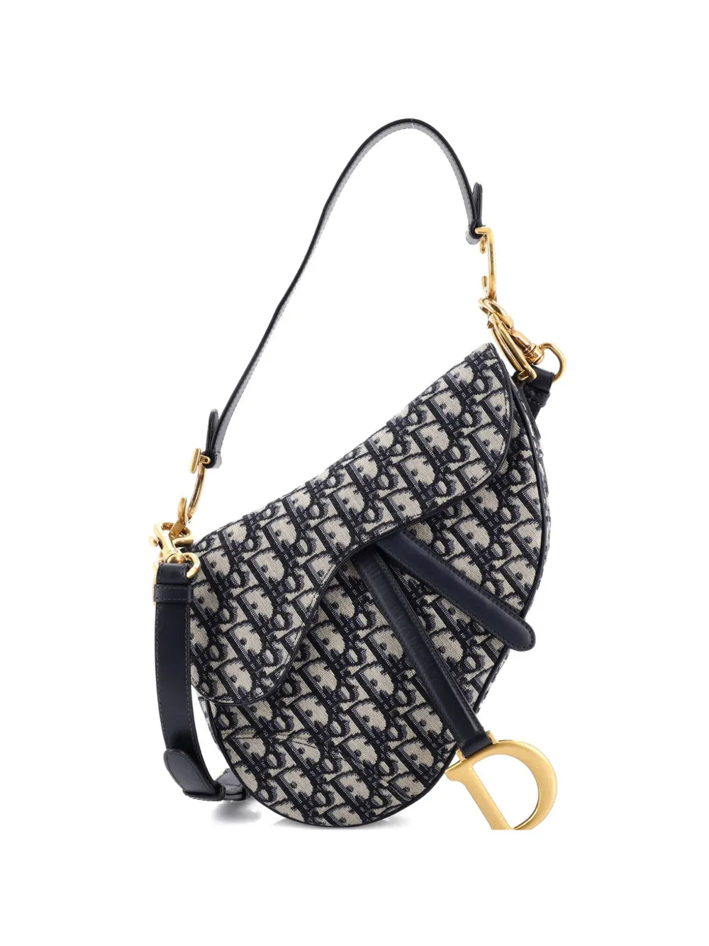 Saddle Handbag with Strap Oblique Canvas Medium shoulder bag