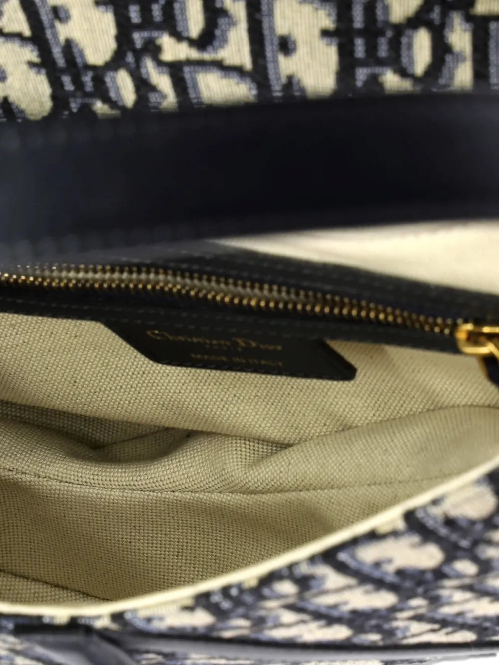 Saddle Handbag with Strap Oblique Canvas Medium shoulder bag