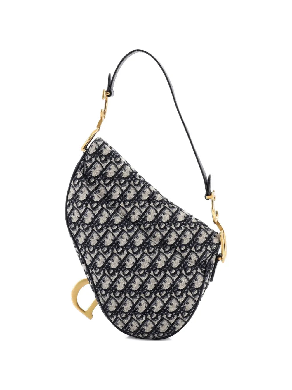 Saddle Handbag with Strap Oblique Canvas Medium shoulder bag