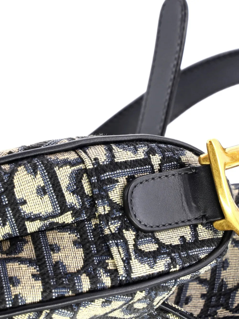Saddle Handbag with Strap Oblique Canvas Medium shoulder bag