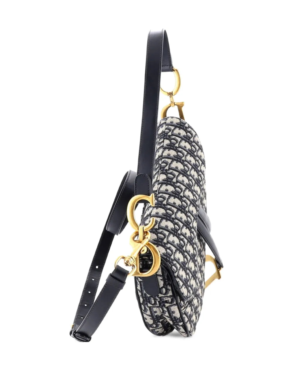 Saddle Handbag with Strap Oblique Canvas Medium shoulder bag