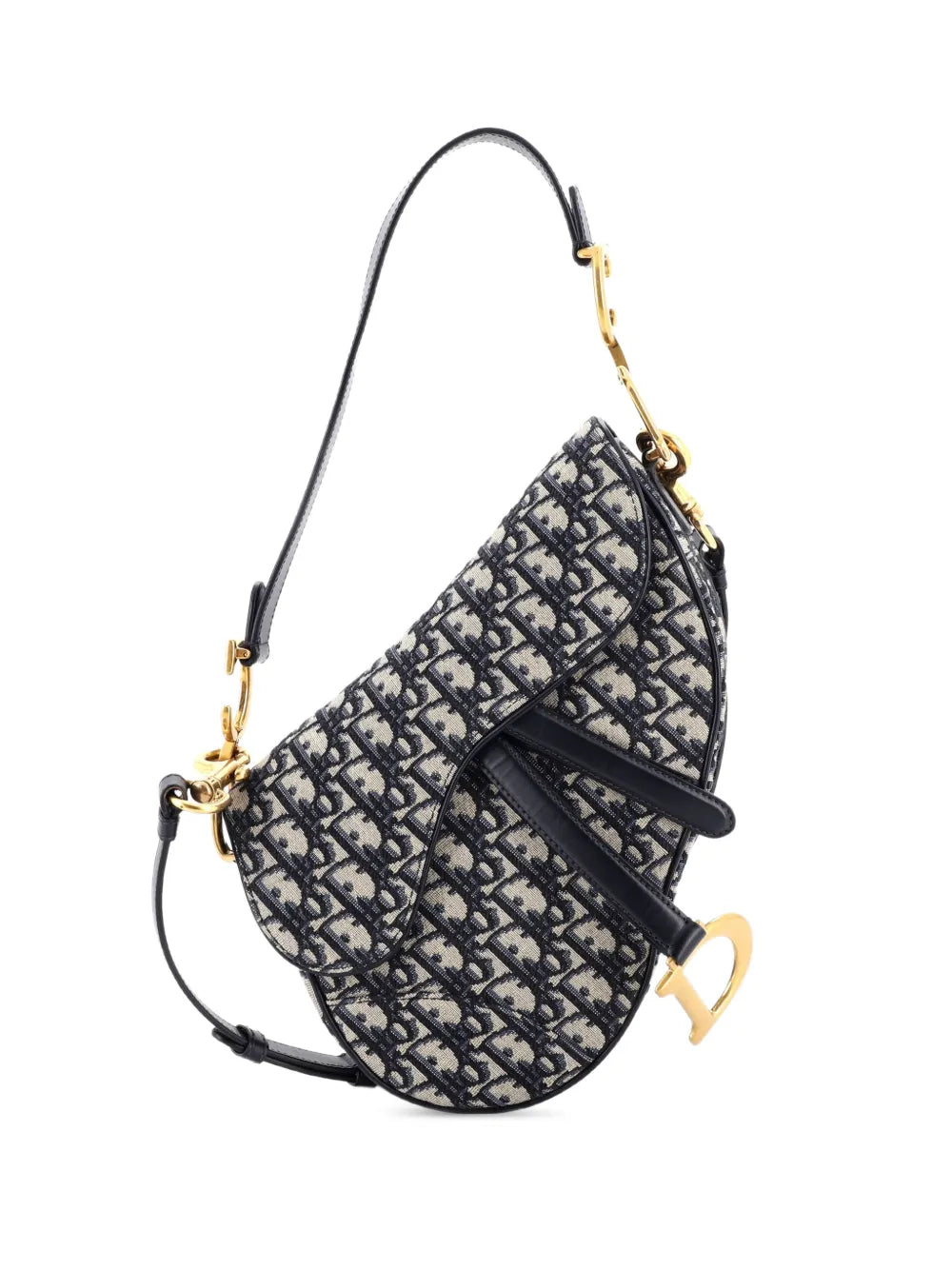 Saddle Handbag with Strap Oblique Canvas Medium shoulder bag