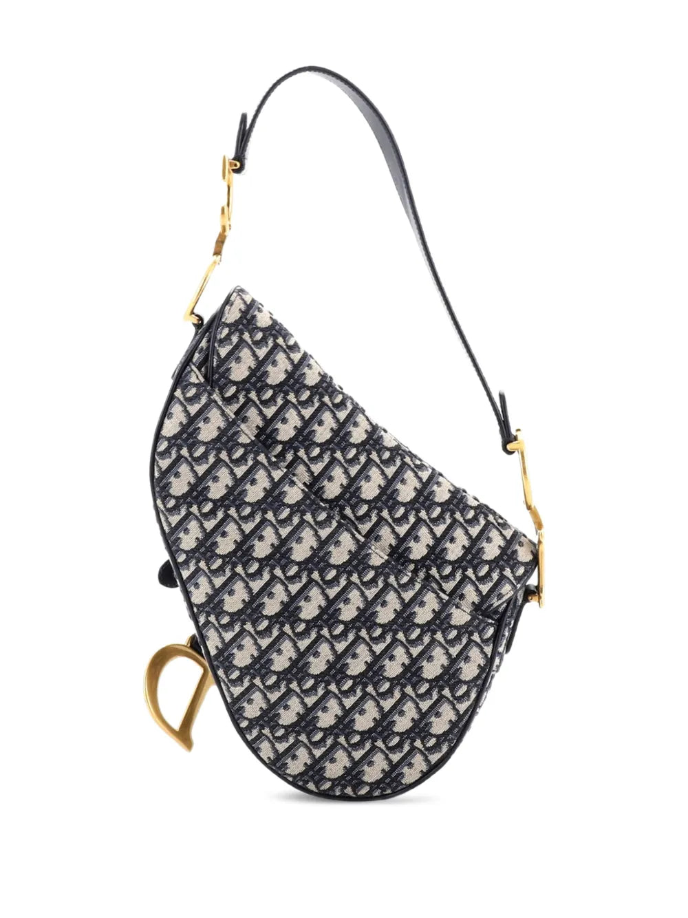 Saddle Handbag with Strap Oblique Canvas Medium shoulder bag