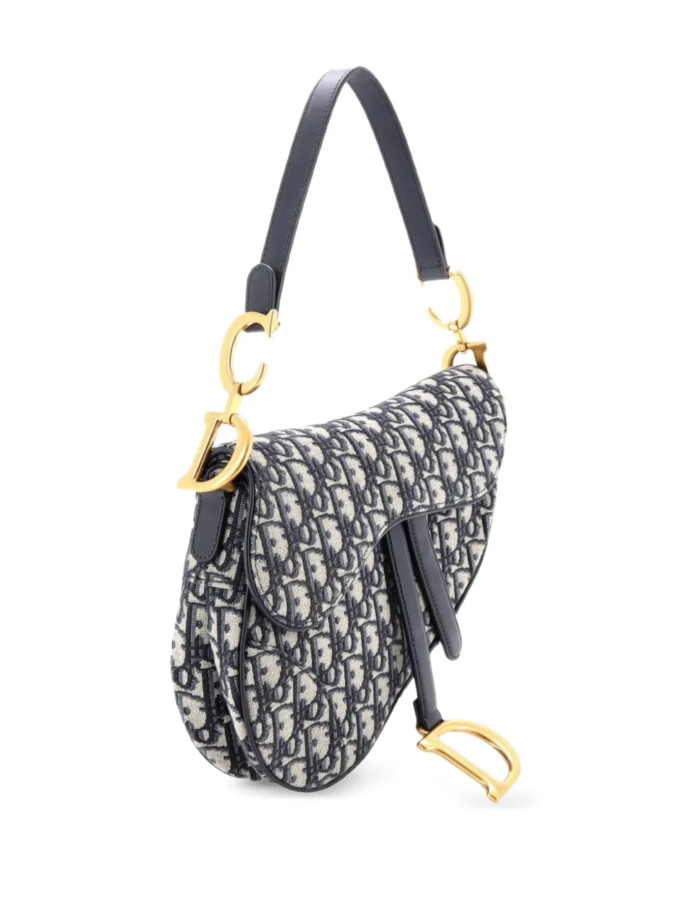 Saddle Handbag with Strap Oblique Canvas Medium shoulder bag