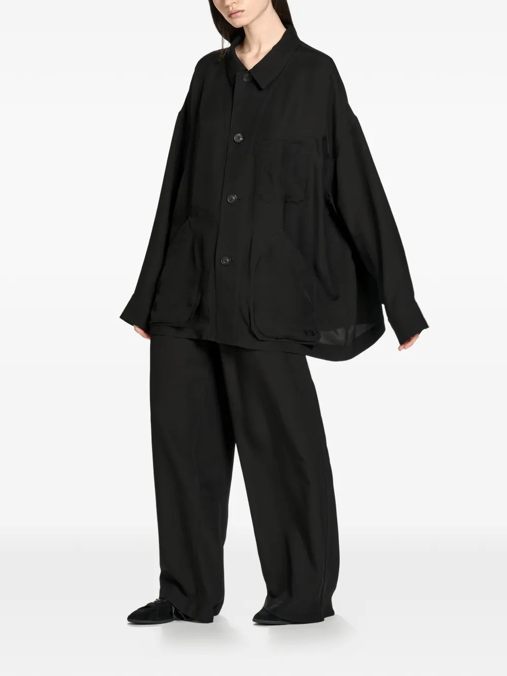 button-up front-pocket shirt
