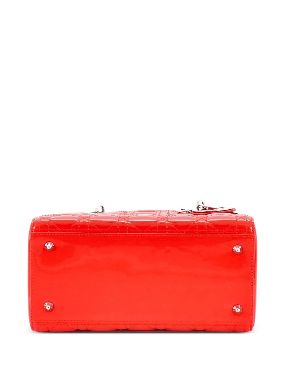 Lady Dior Bag Cannage Quilt Patent Medium satchel