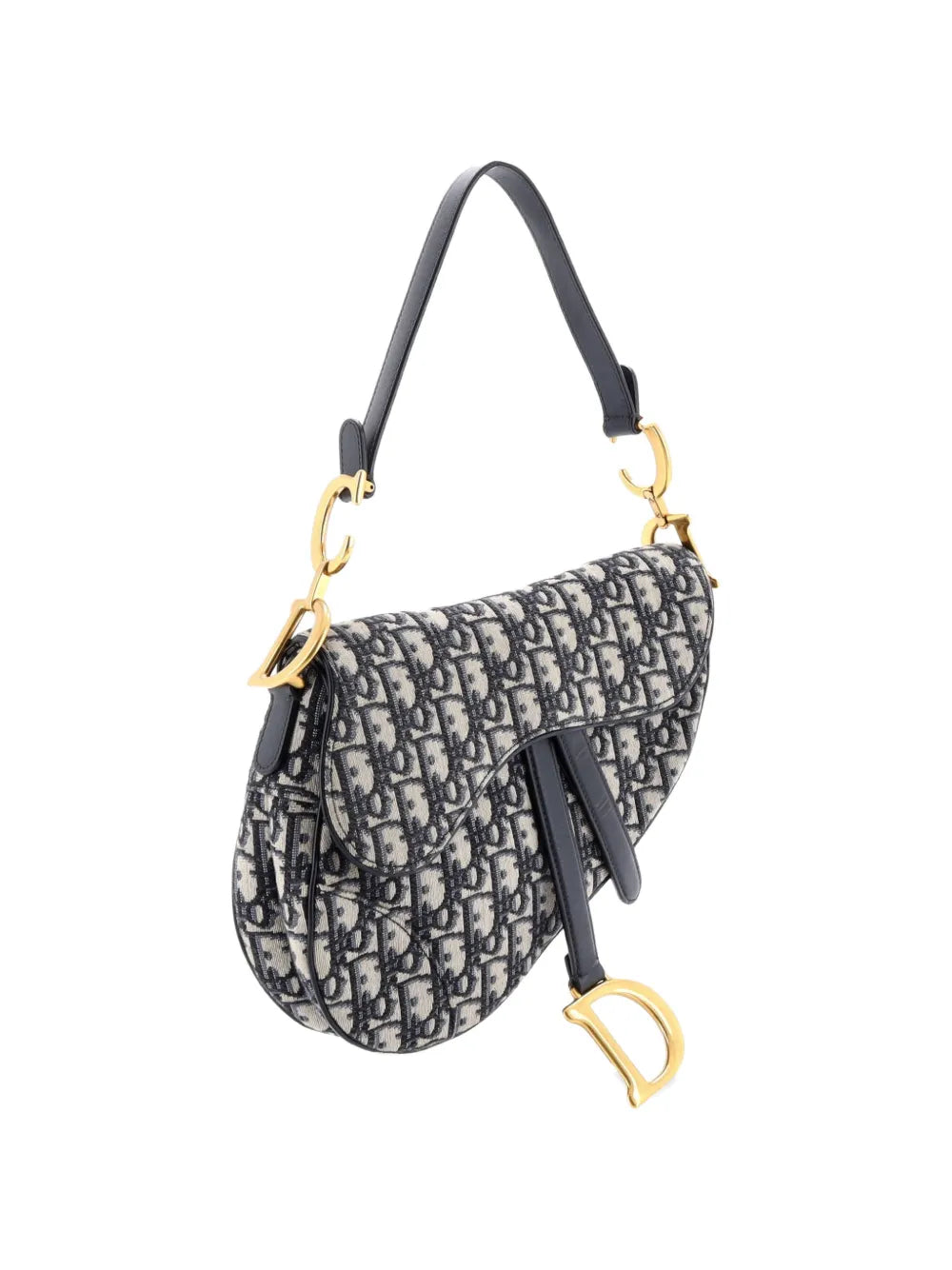 Saddle Handbag with Strap Oblique Canvas Medium shoulder bag
