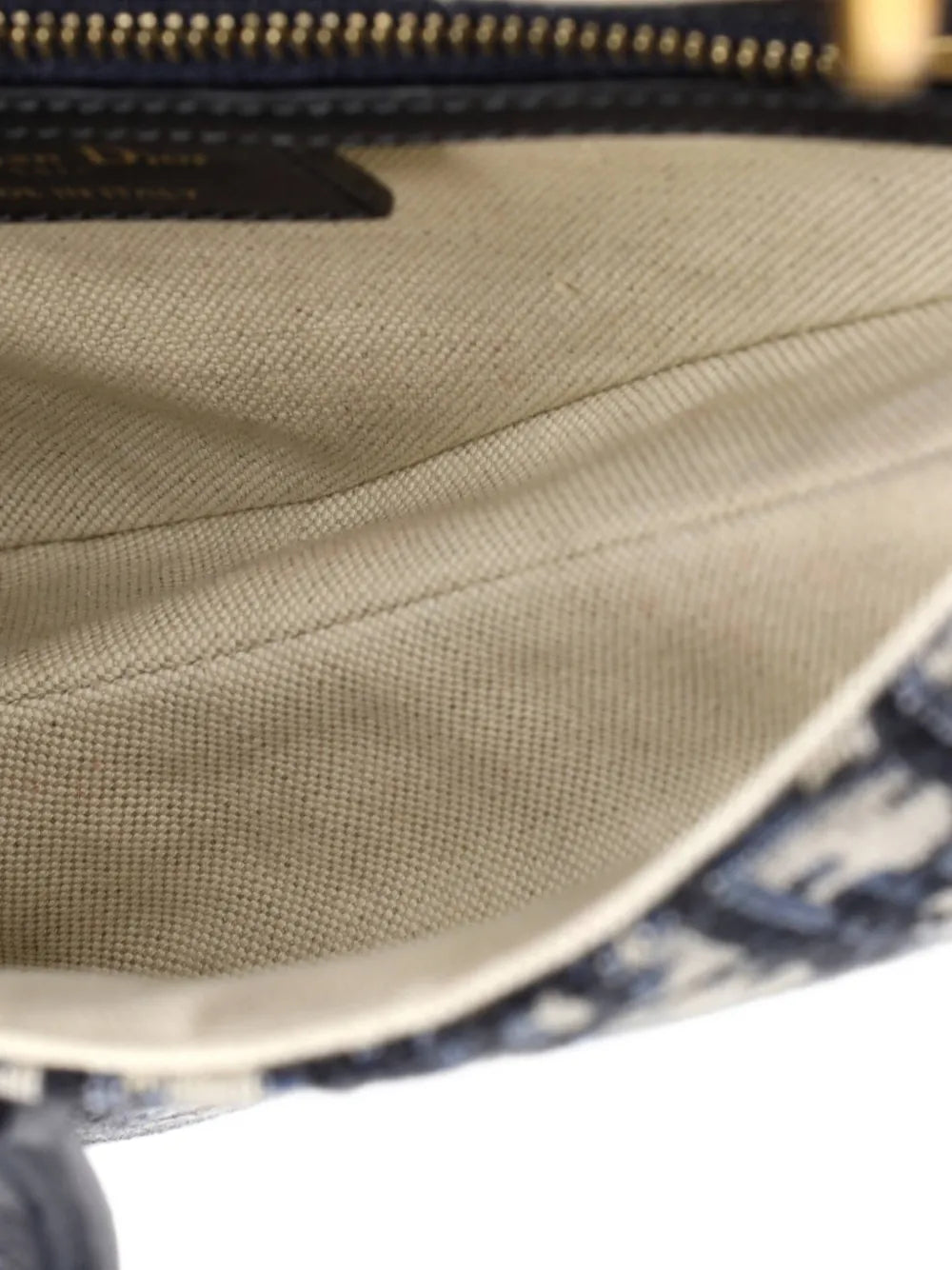 Saddle Handbag with Strap Oblique Canvas Medium shoulder bag