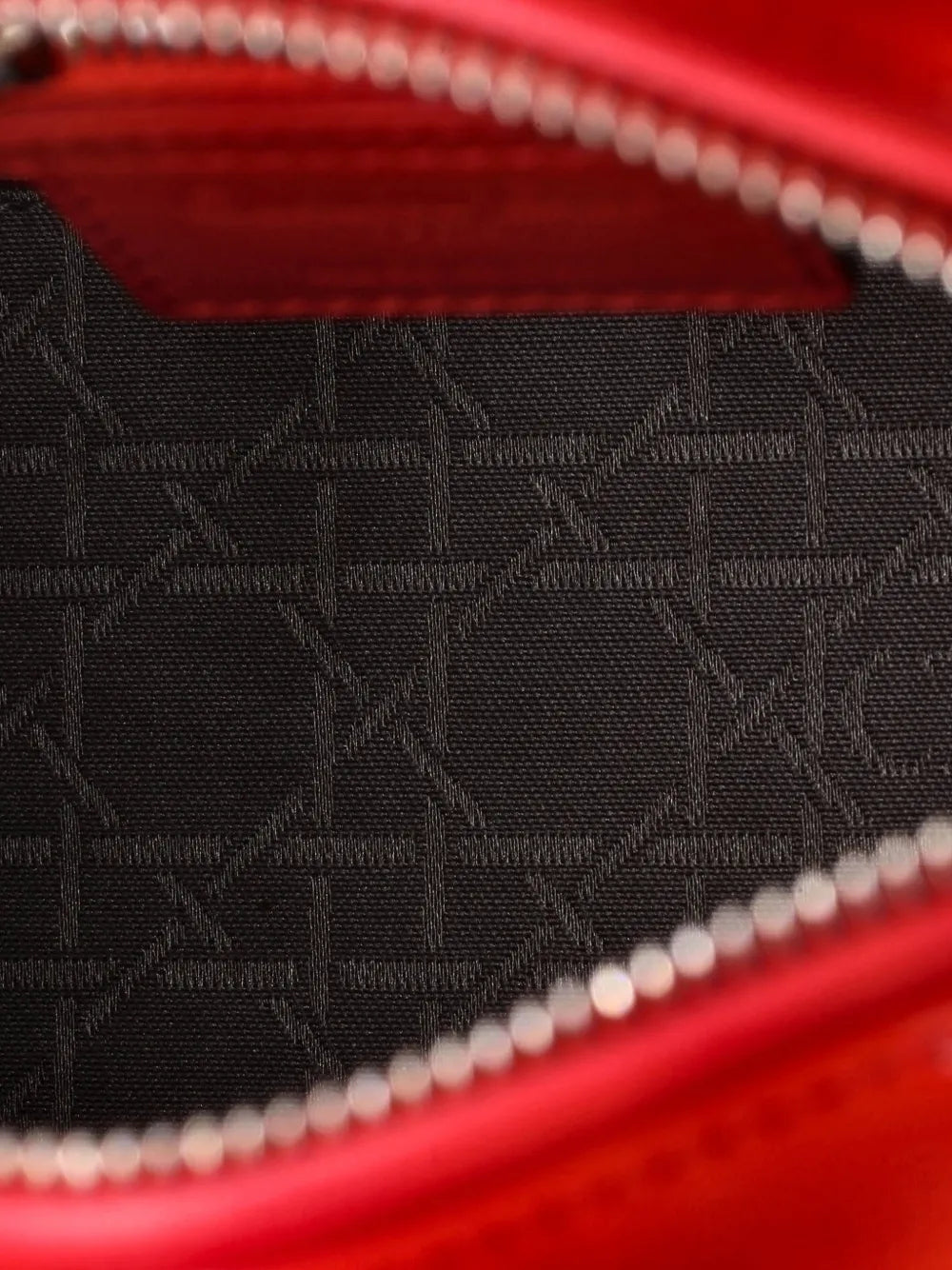 Lady Dior Bag Cannage Quilt Patent Medium satchel