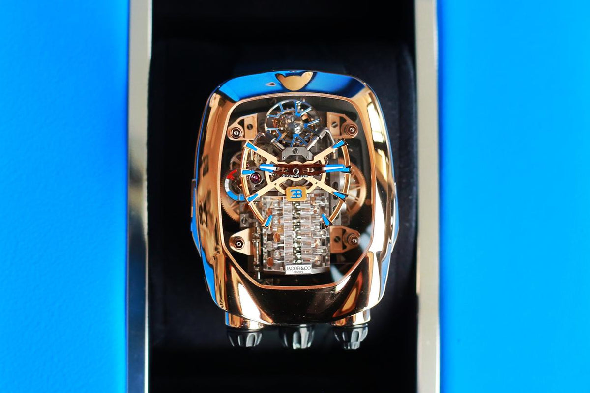 Jacob & Co.and Co Bugatti Chiron tourbillon Full set box and papers