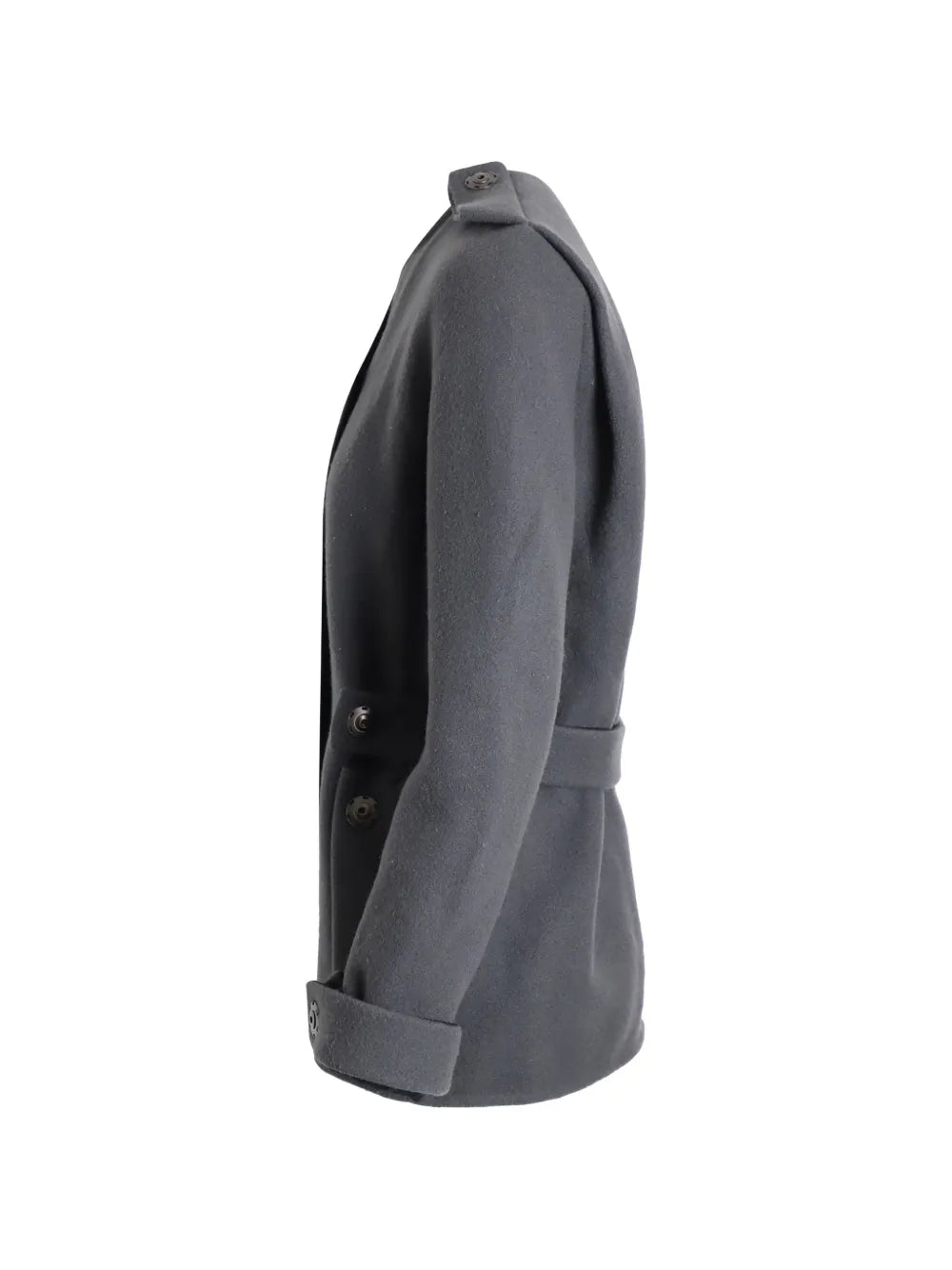 double-breasted wool coat