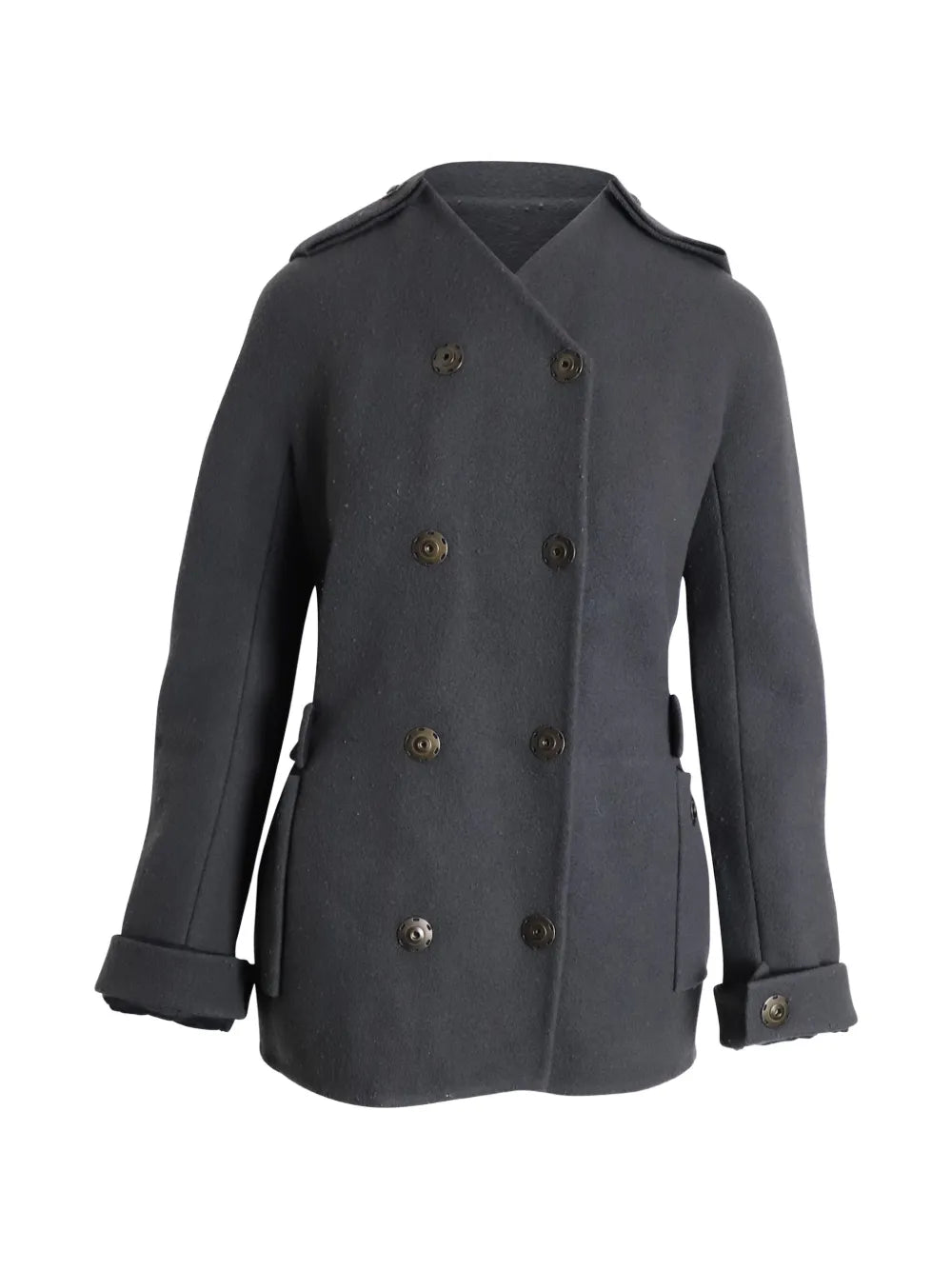 double-breasted wool coat