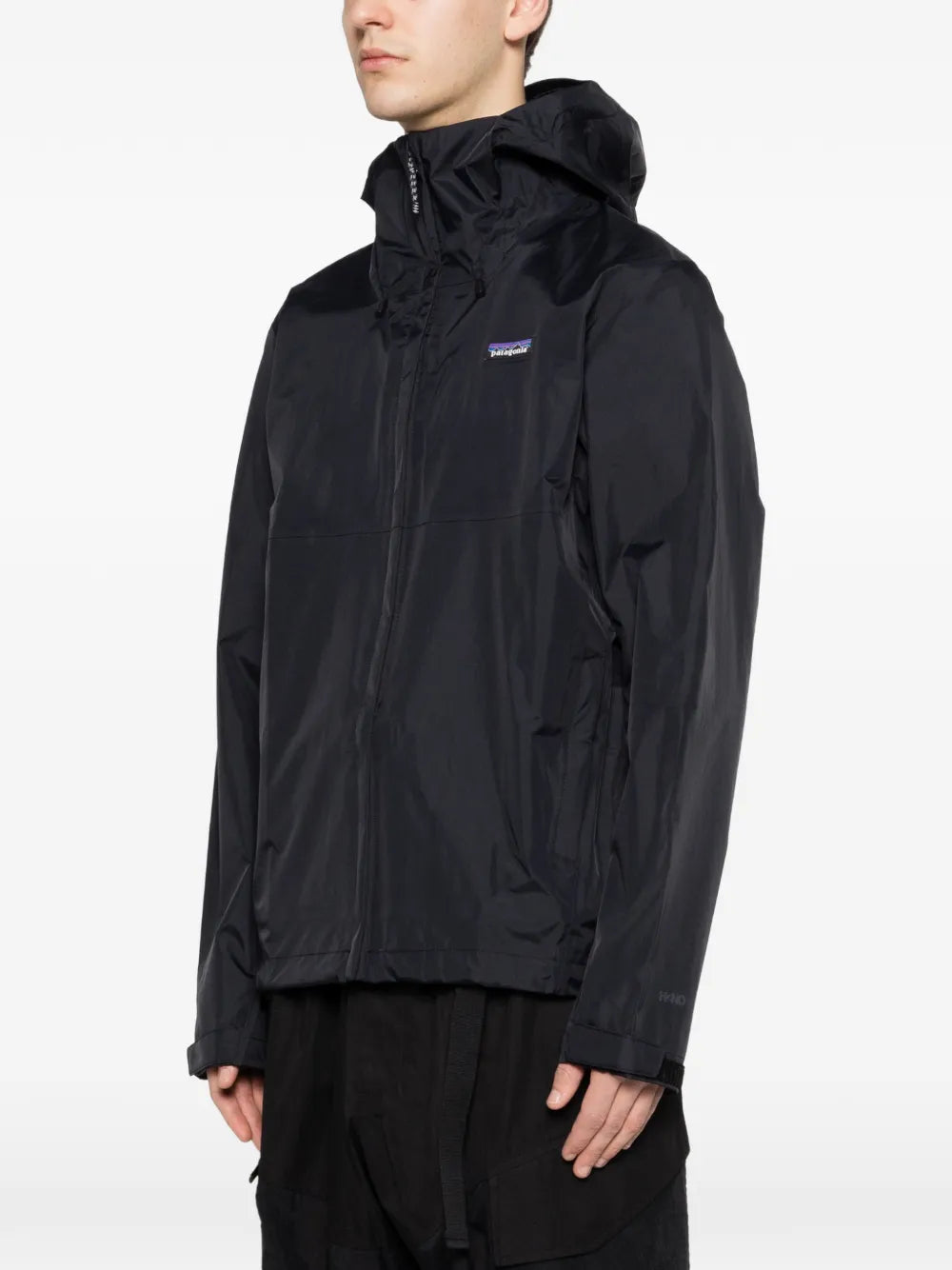logo-patch hooded jacket