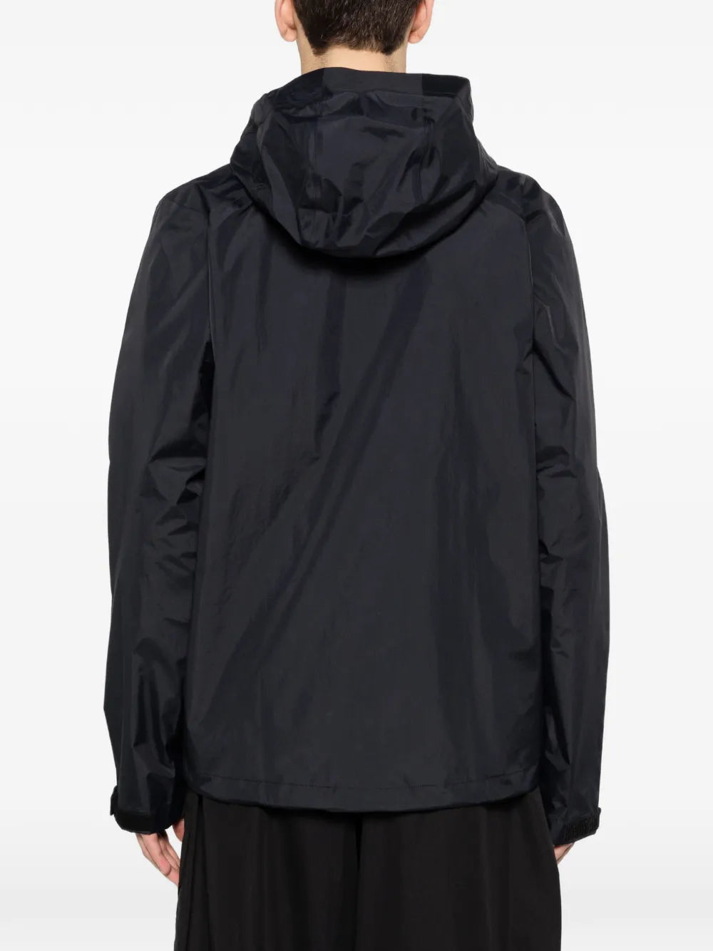 logo-patch hooded jacket