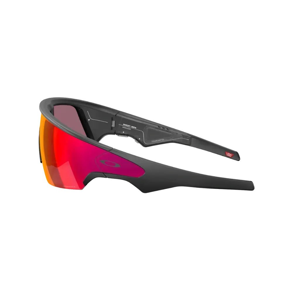 Meta x Oakley Sunglass Vanguard Prizm Road Lenses with Black Frame