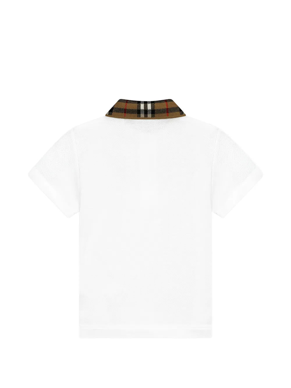 check-collar polo shirt