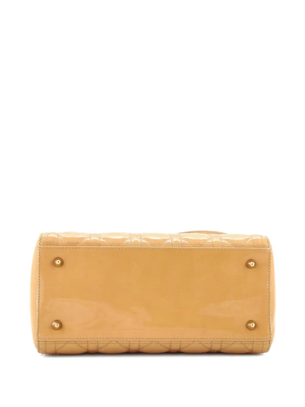 Lady Dior Bag Cannage Quilt Patent Medium satchel